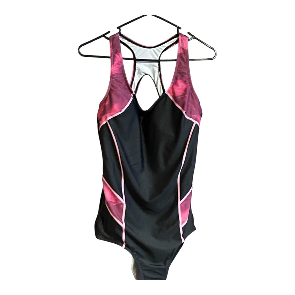 Black and Pink Sexy One-Piece Swimsuit size OXL